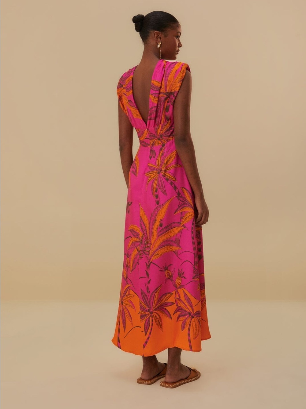 FARM RIO pink beach maxi dress - Picture 5 of 8